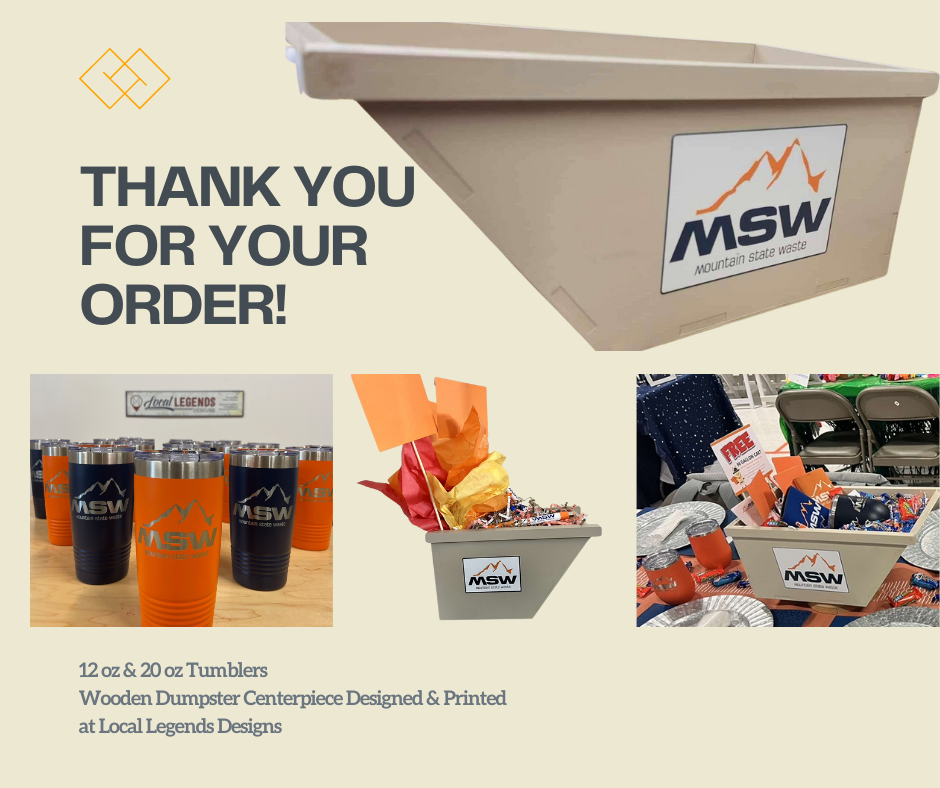 Mountain State Waste's Unique Dumpster Centerpiece – Where Creativity Meets Sustainability