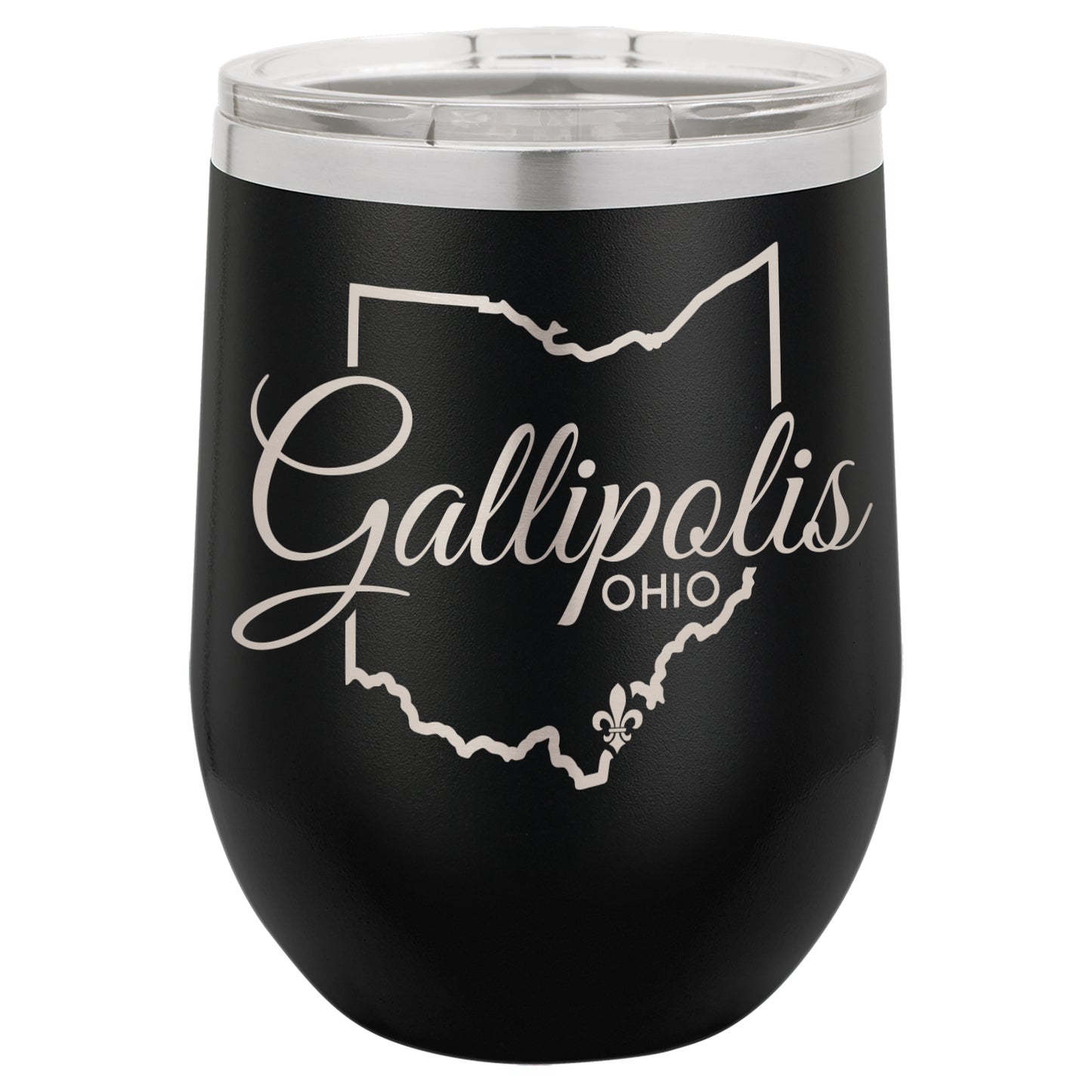 LCUP008 Gallipolis Script - State Shape