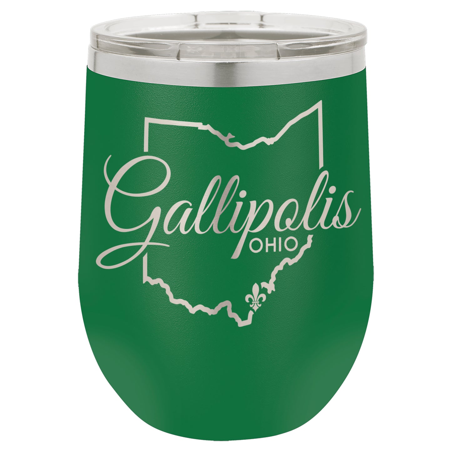 LCUP008 Gallipolis Script - State Shape