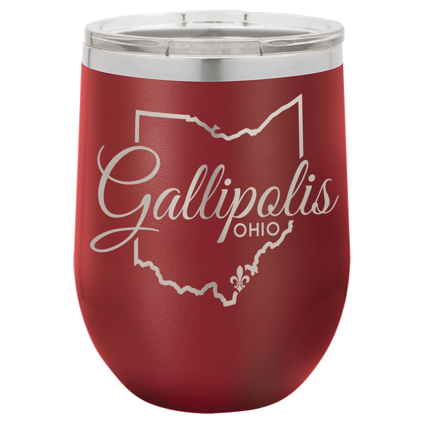 LCUP008 Gallipolis Script - State Shape