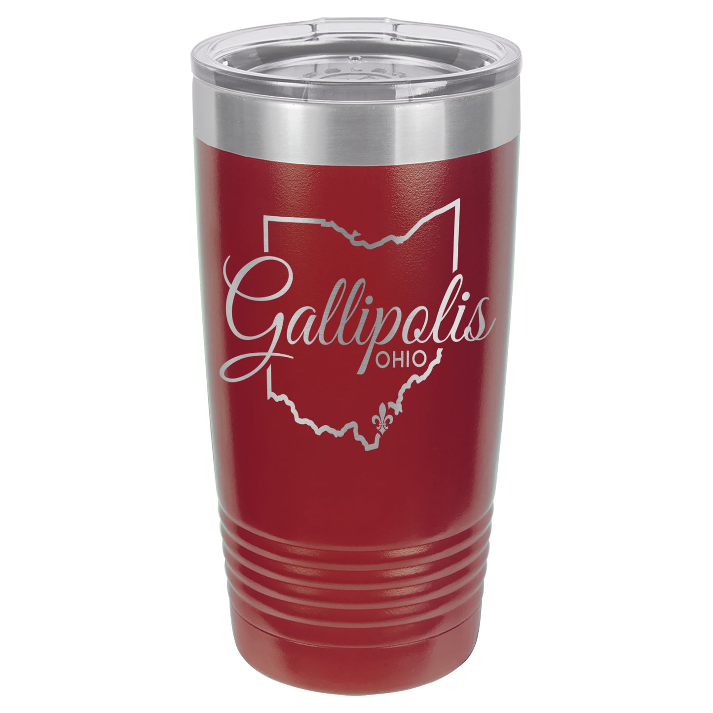 LCUP008 Gallipolis Script - State Shape