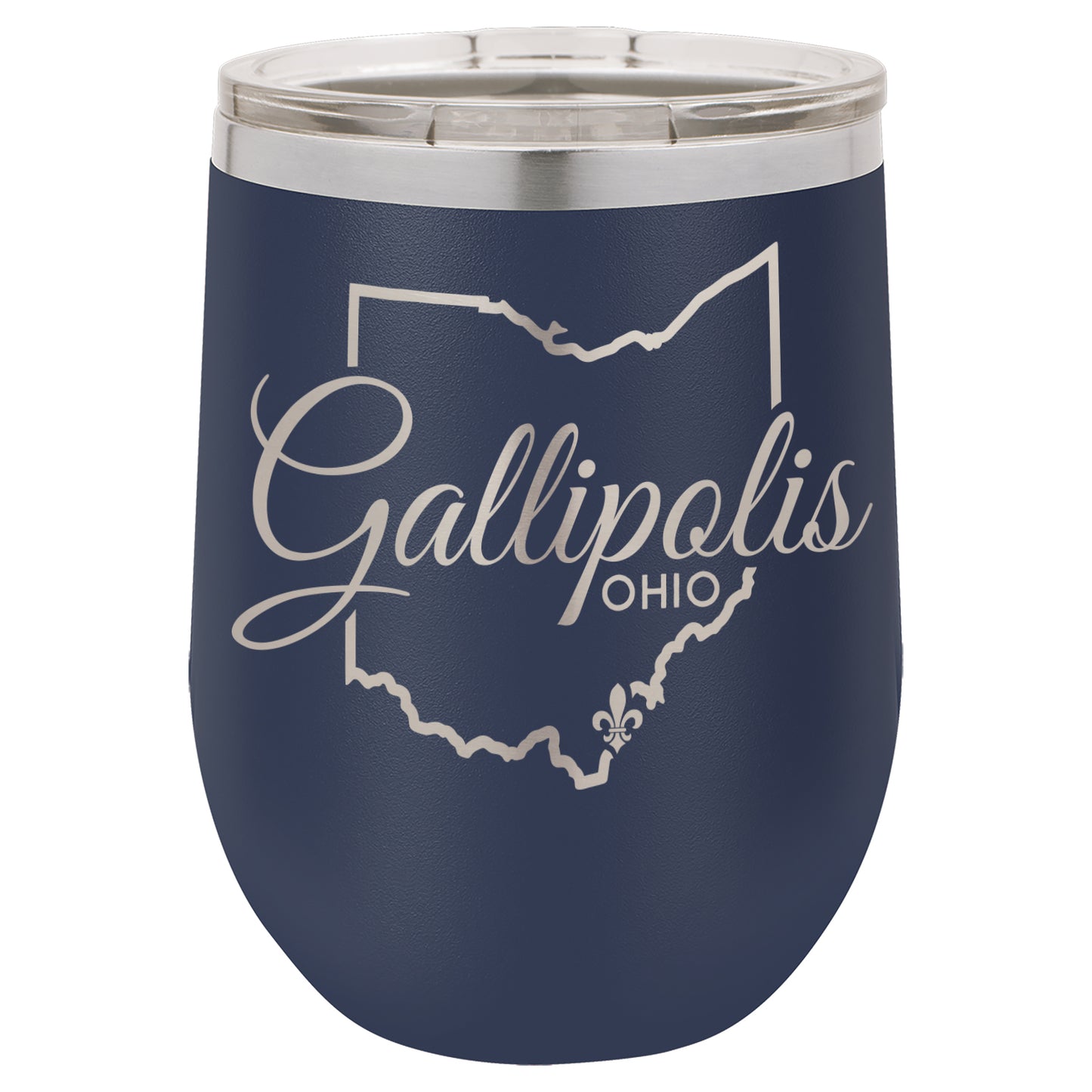 LCUP008 Gallipolis Script - State Shape