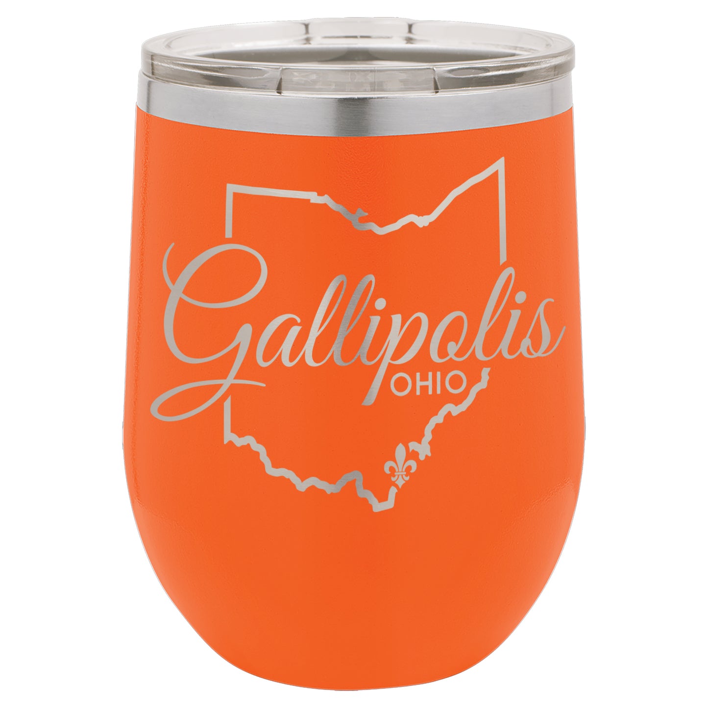 LCUP008 Gallipolis Script - State Shape