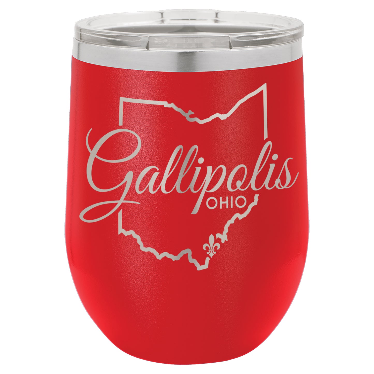 LCUP008 Gallipolis Script - State Shape