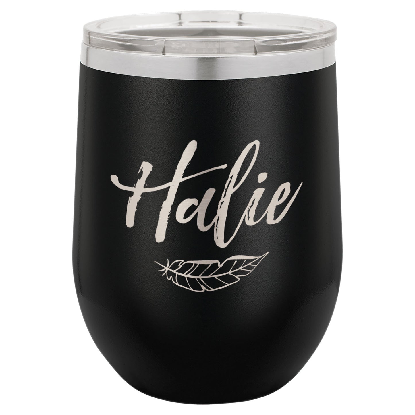 LCUP105 - Personalized - Script with Feather