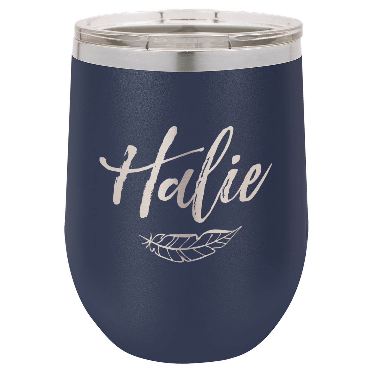 LCUP105 - Personalized - Script with Feather