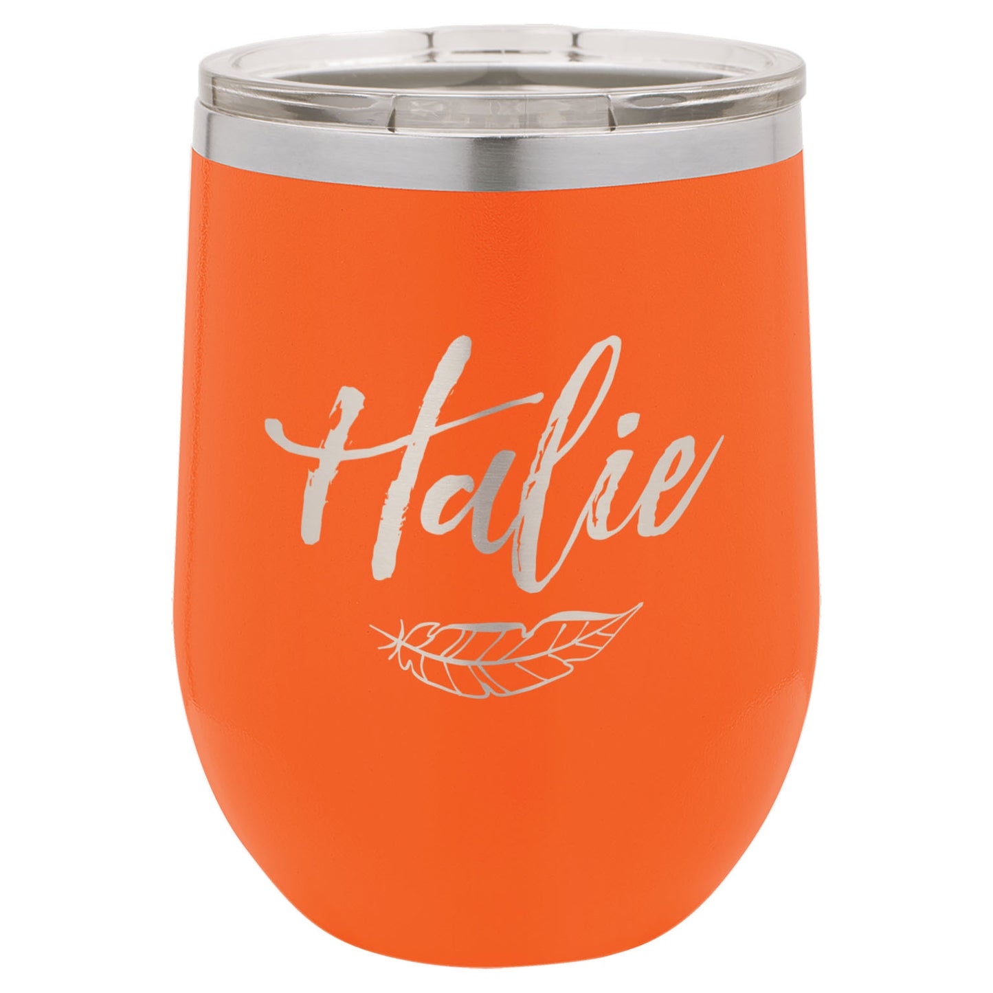 LCUP105 - Personalized - Script with Feather