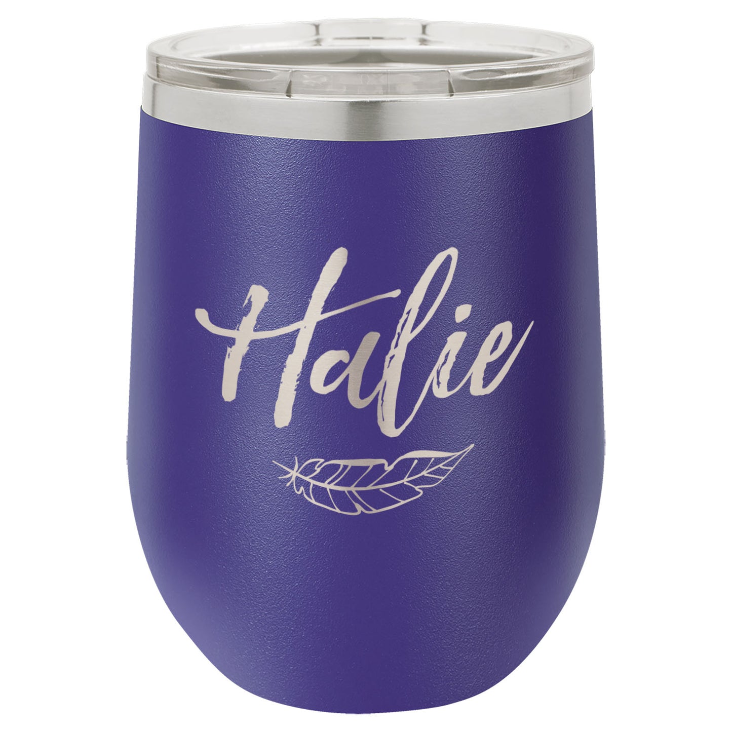 LCUP105 - Personalized - Script with Feather