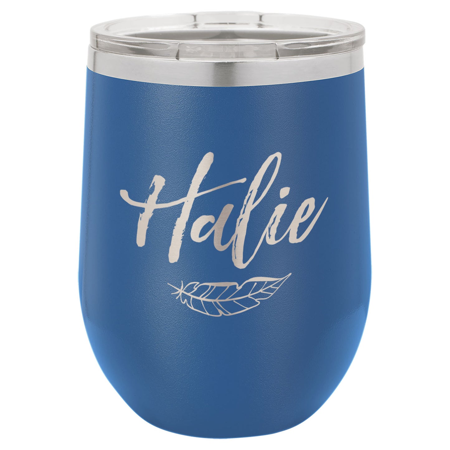 LCUP105 - Personalized - Script with Feather