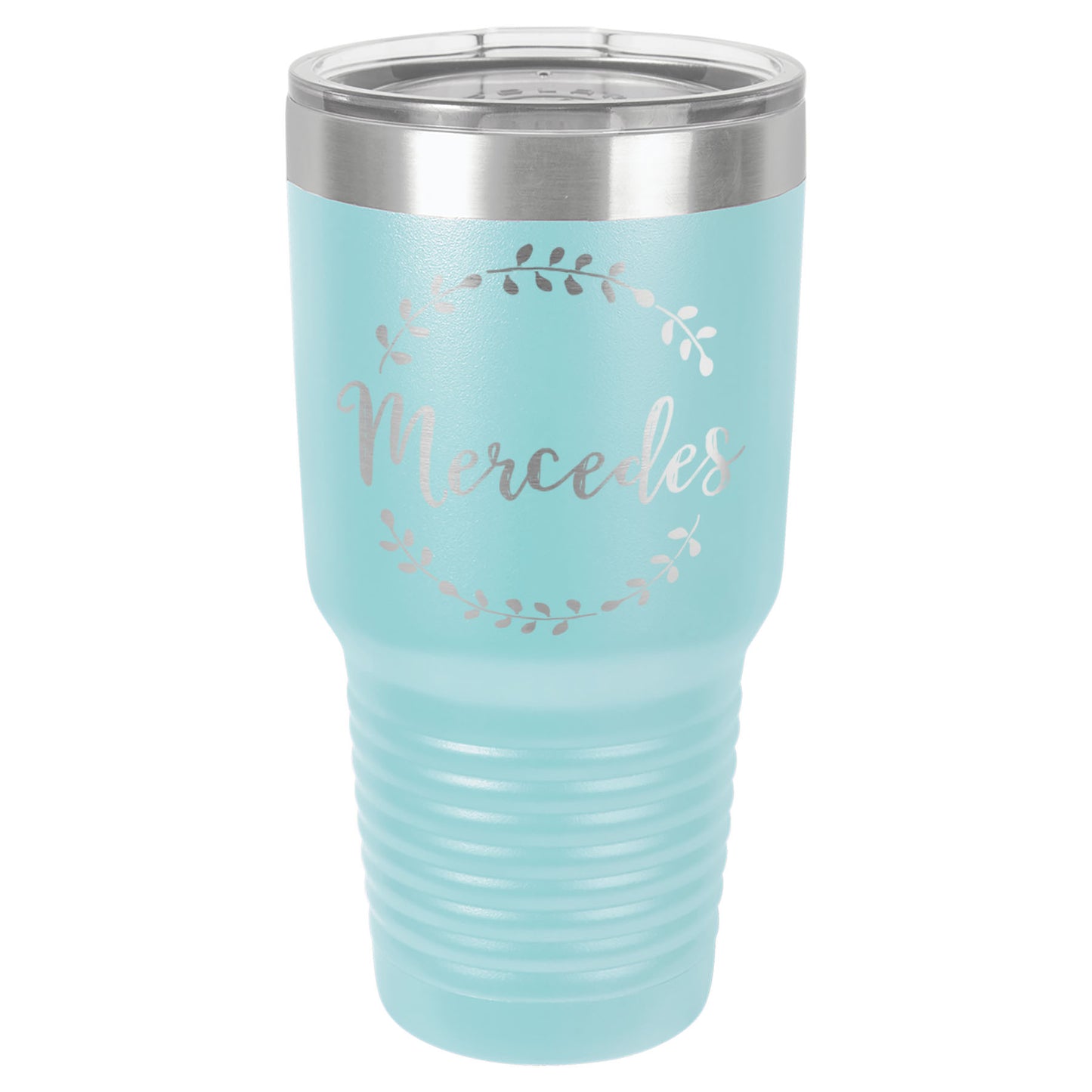 LCUP108 - Personalized - Trendy Script with Wreath