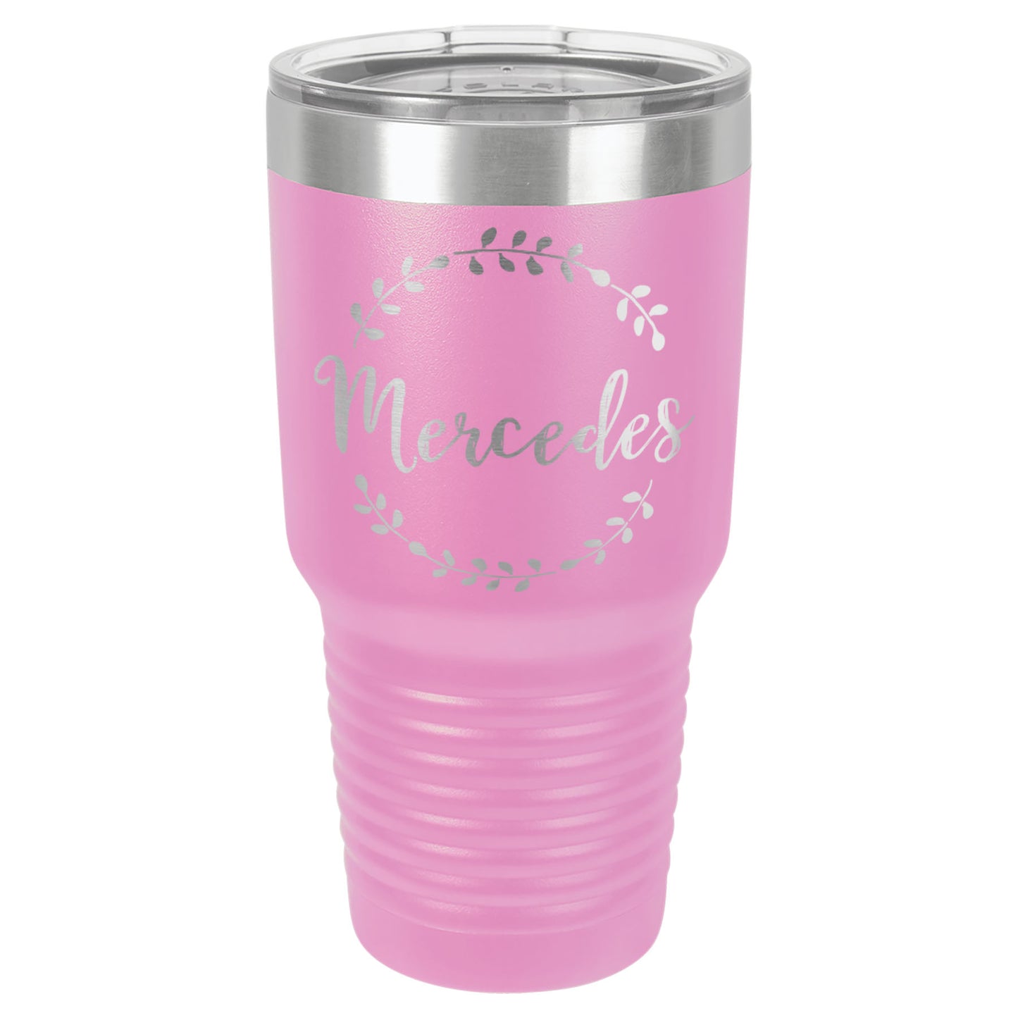 LCUP108 - Personalized - Trendy Script with Wreath