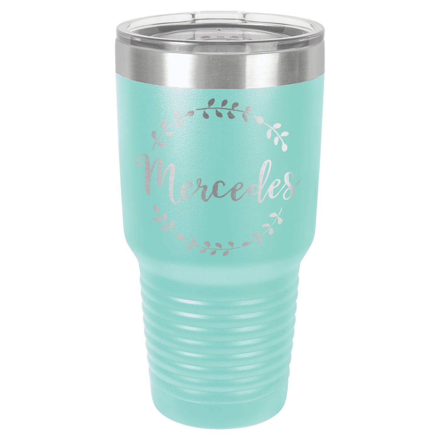 LCUP108 - Personalized - Trendy Script with Wreath