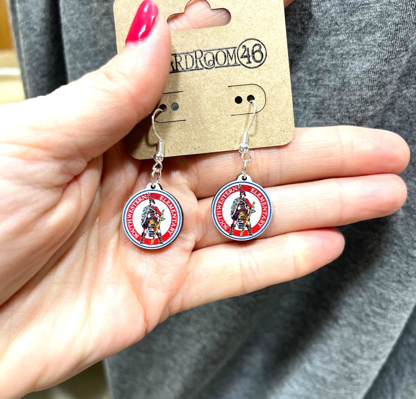 SCHOOL LOGO/MASCOT EARRINGS